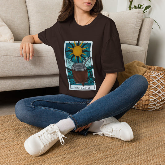 Sunrise Cafe T-Shirt — Coffee Tarot Style "Matecito" Graphic Tee