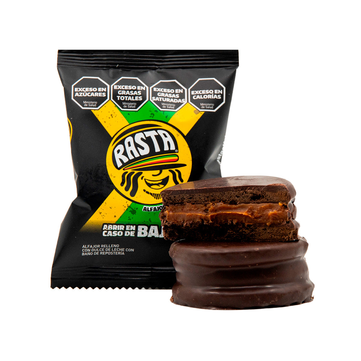 Rasta Chocolate Negro Alfajores Box (6-Pack) – 14.81 oz (420g)