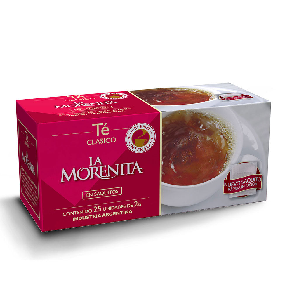 La Morenita Té Clásico – Argentine Classic Black Tea, 25 Tea Bags