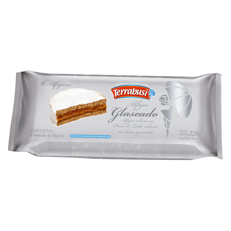 Terrabusi Glazed White Alfajores Multipack (6-Pack) – 8.04 oz (228g)