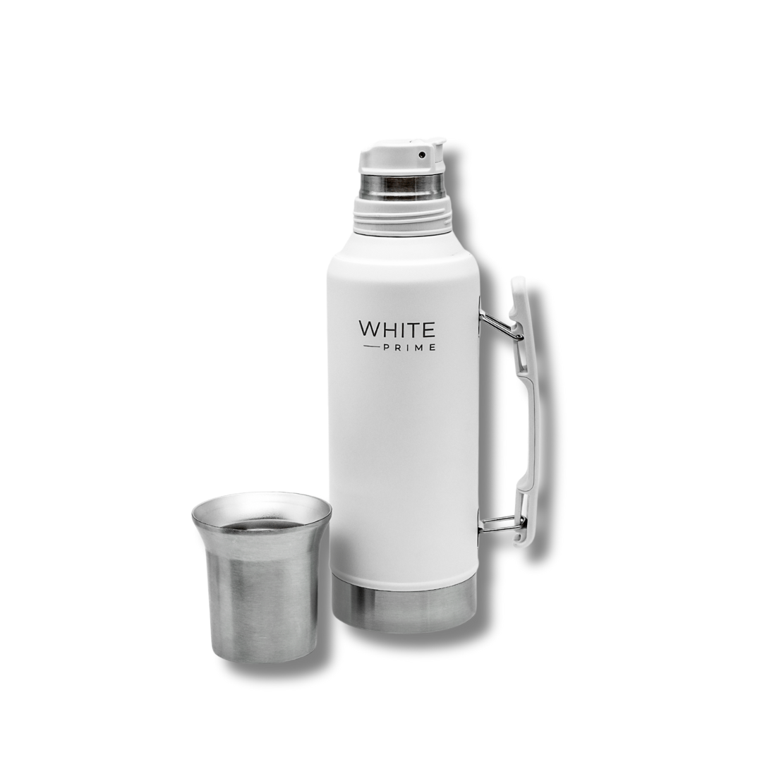 Termo Prime Mate Thermos – Double-Wall Stainless Steel with Precision Spout & Side Handle (1L)