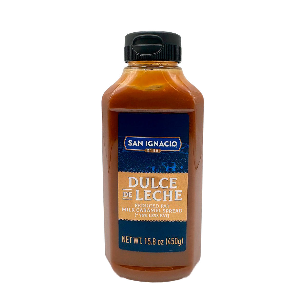 San Ignacio Reduced Fat Dulce de Leche – 450g (15.8 oz) | Argentine Milk Caramel Spread