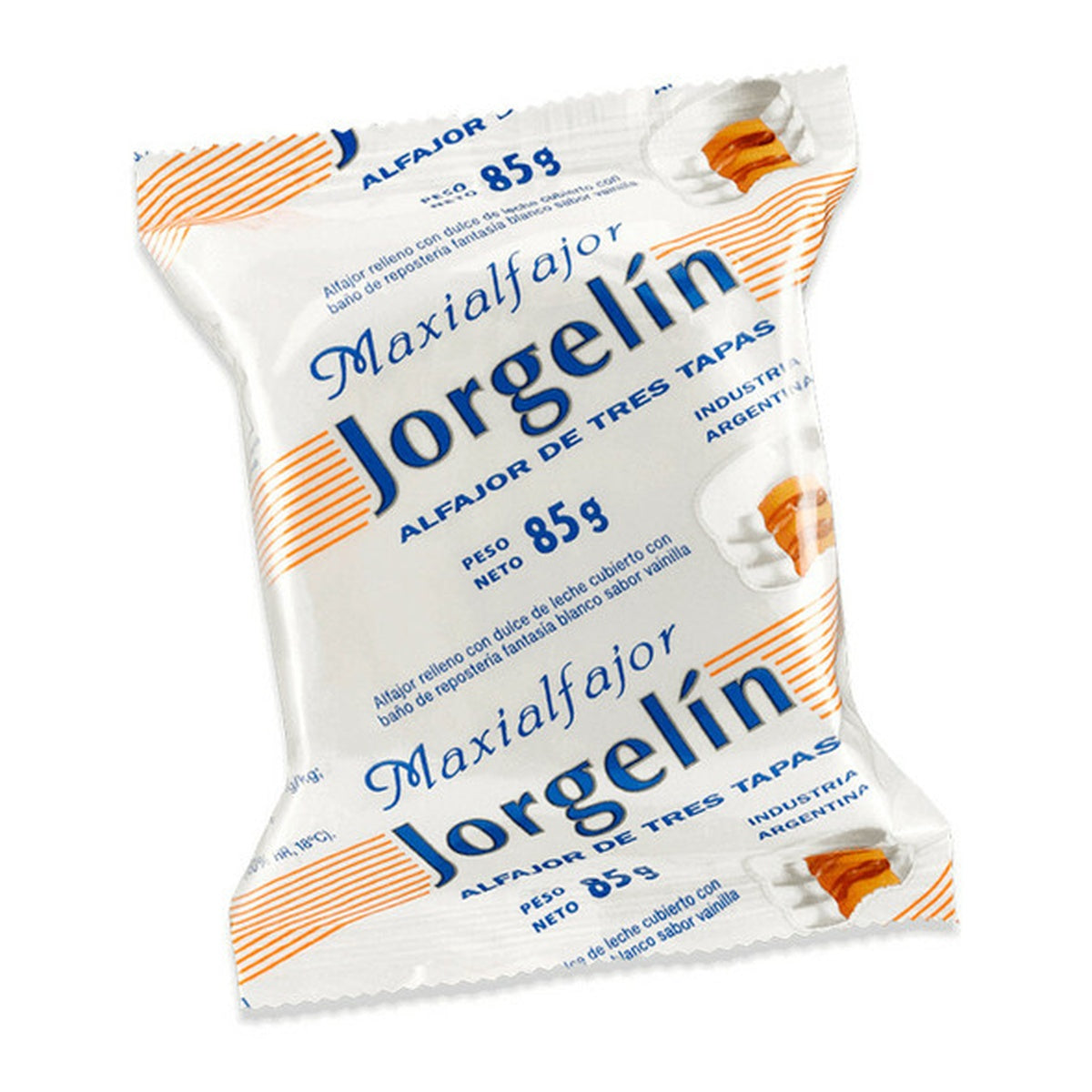 Jorgelín White Chocolate Maxialfajor Triple - Pack of 3– 3 oz (85g)