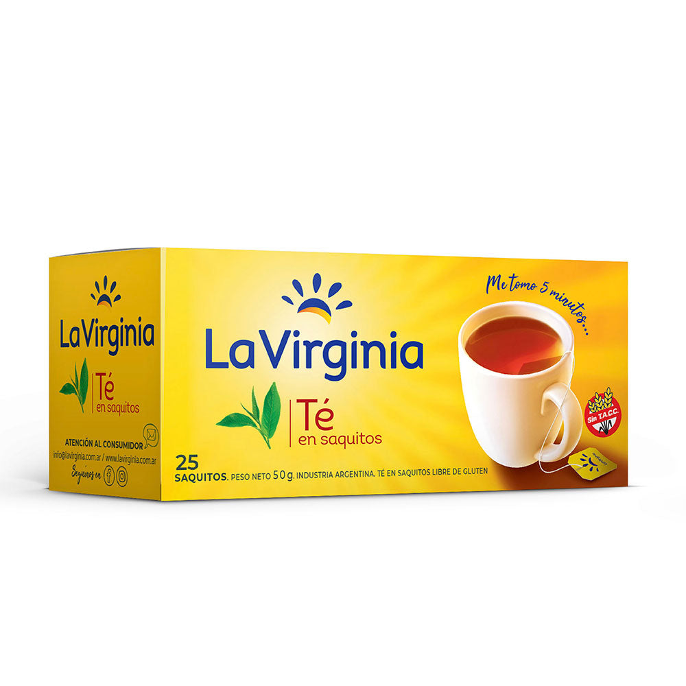 La Virginia Té Clásico – Argentine Traditional Black Tea, 25 Tea Bags