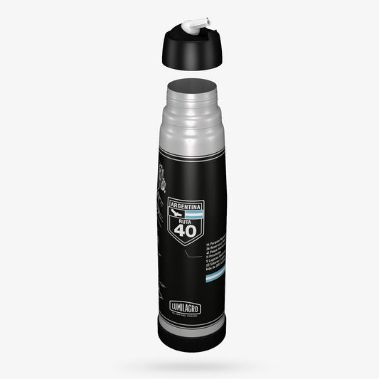 Lumilagro Ruta 40 Edition Thermal Thermos – 1 Liter Portable Mate Water Flask