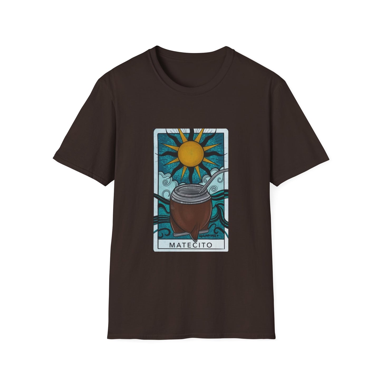 Sunrise Cafe T-Shirt — Coffee Tarot Style "Matecito" Graphic Tee