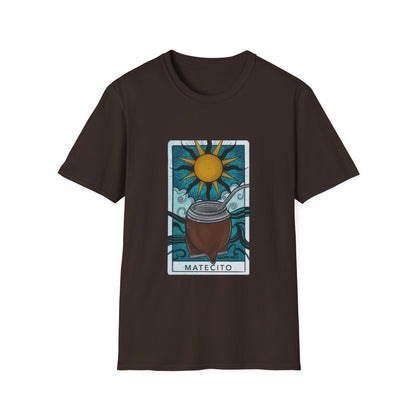 Sunrise Cafe T-Shirt — Coffee Tarot Style "Matecito" Graphic Tee