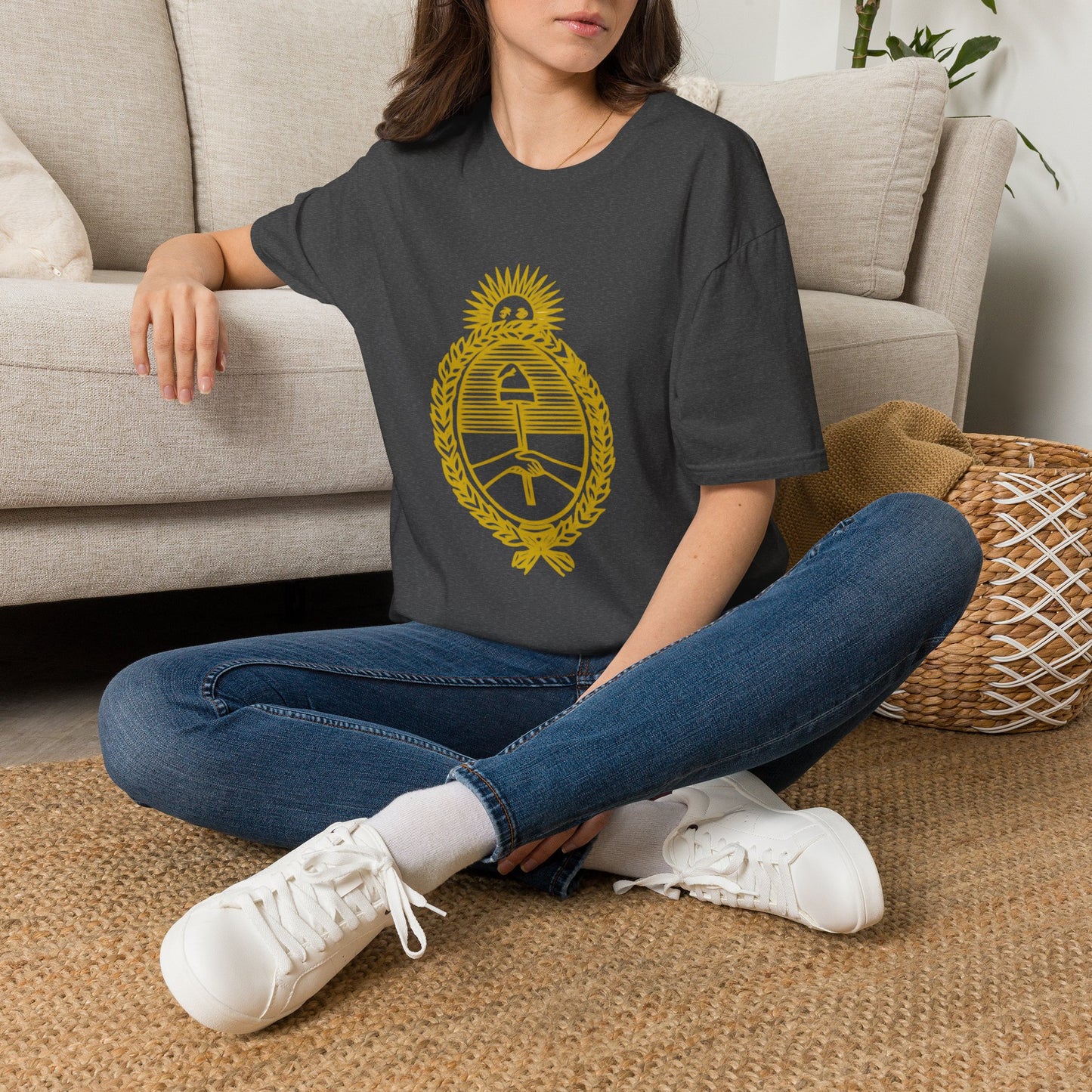 T-Shirt — Vintage Argentine Coat of Arms Graphic Tee
