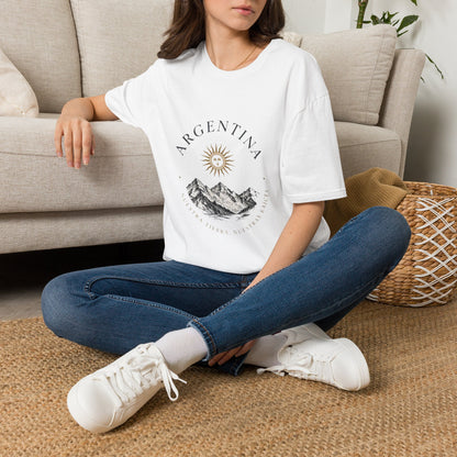Argentina Sun & Andes T-Shirt — Vintage Travel Graphic Tee