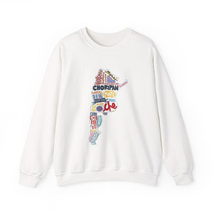 Argentina Word Map Sweatshirt – Buenos Aires Typography Crewneck