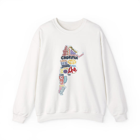 Argentina Word Map Sweatshirt – Buenos Aires Typography Crewneck