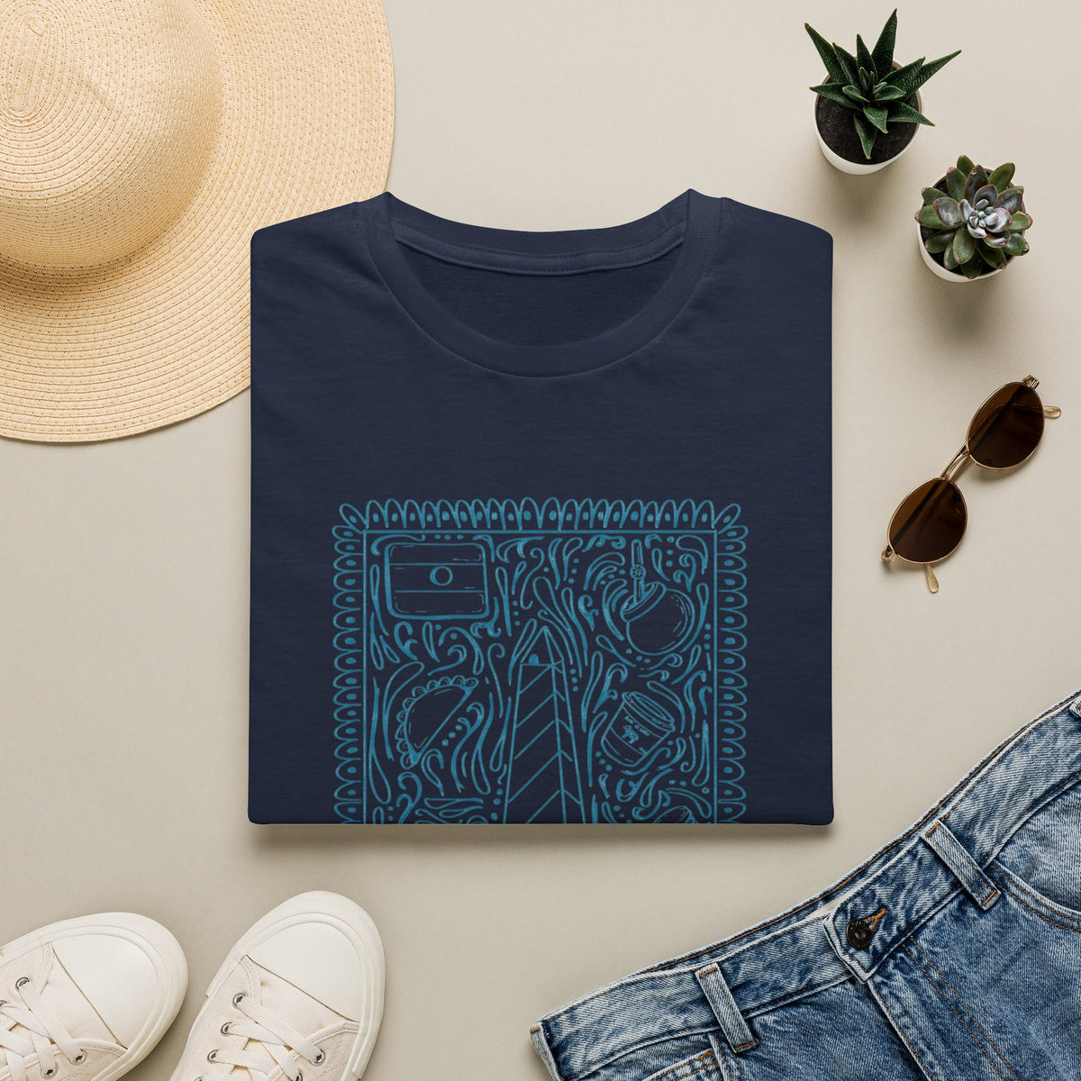 Argentina Icons Graphic T-Shirt – Argentine Culture & Traditions Tee