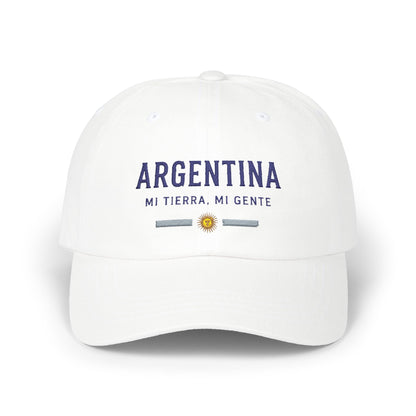 Argentina Dad Cap – "Argentina, Mi Tierra, Mi Gente" Embroidered Baseball Hat