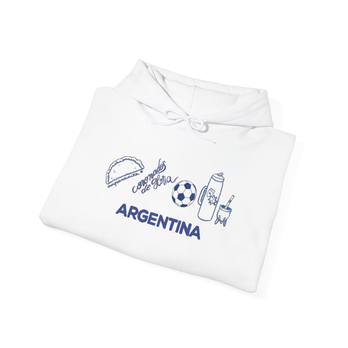 Argentina Icons Hoodie - Soccer, Mate & Culture Graphic Pullover