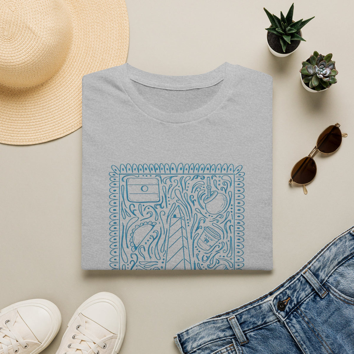 Argentina Icons Graphic T-Shirt – Argentine Culture & Traditions Tee