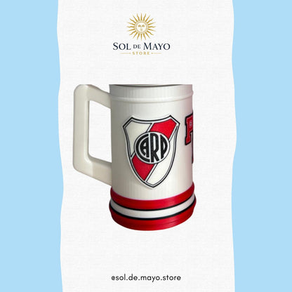 Argentine Soccer Beer Mug – 3D Printed with Aluminum Liner