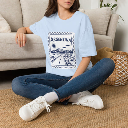 Argentina Travel Stamp T-Shirt — Vintage Road Trip Souvenir Tee