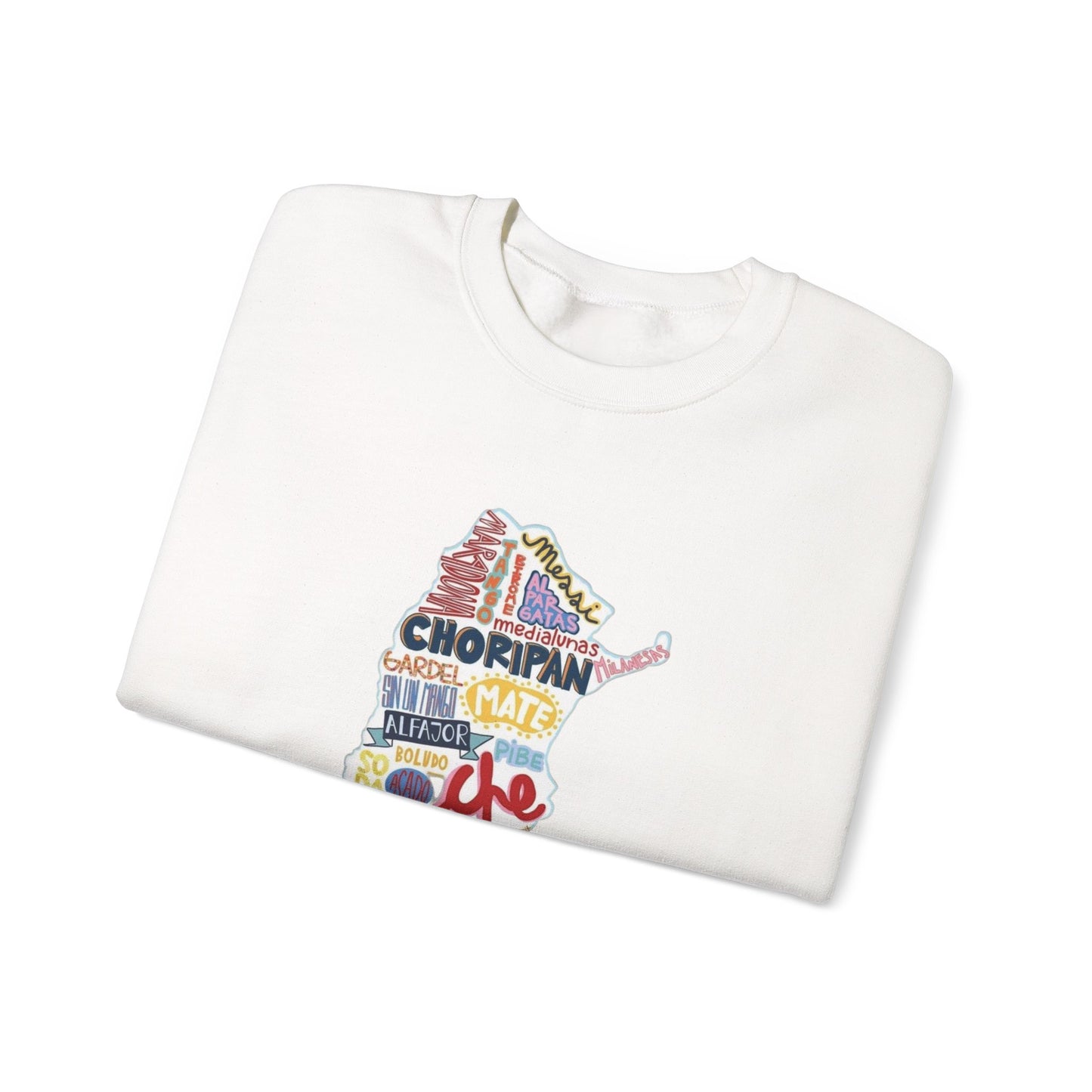 Argentina Word Map Sweatshirt – Buenos Aires Typography Crewneck