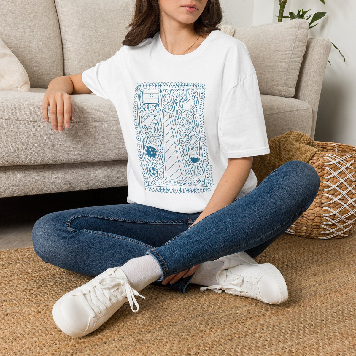 Argentina Icons Graphic T-Shirt – Argentine Culture & Traditions Tee