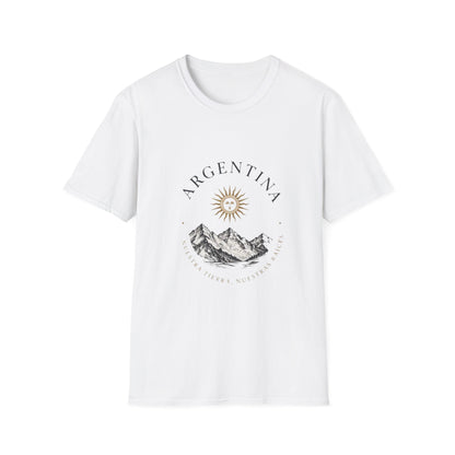 Argentina Sun & Andes T-Shirt — Vintage Travel Graphic Tee