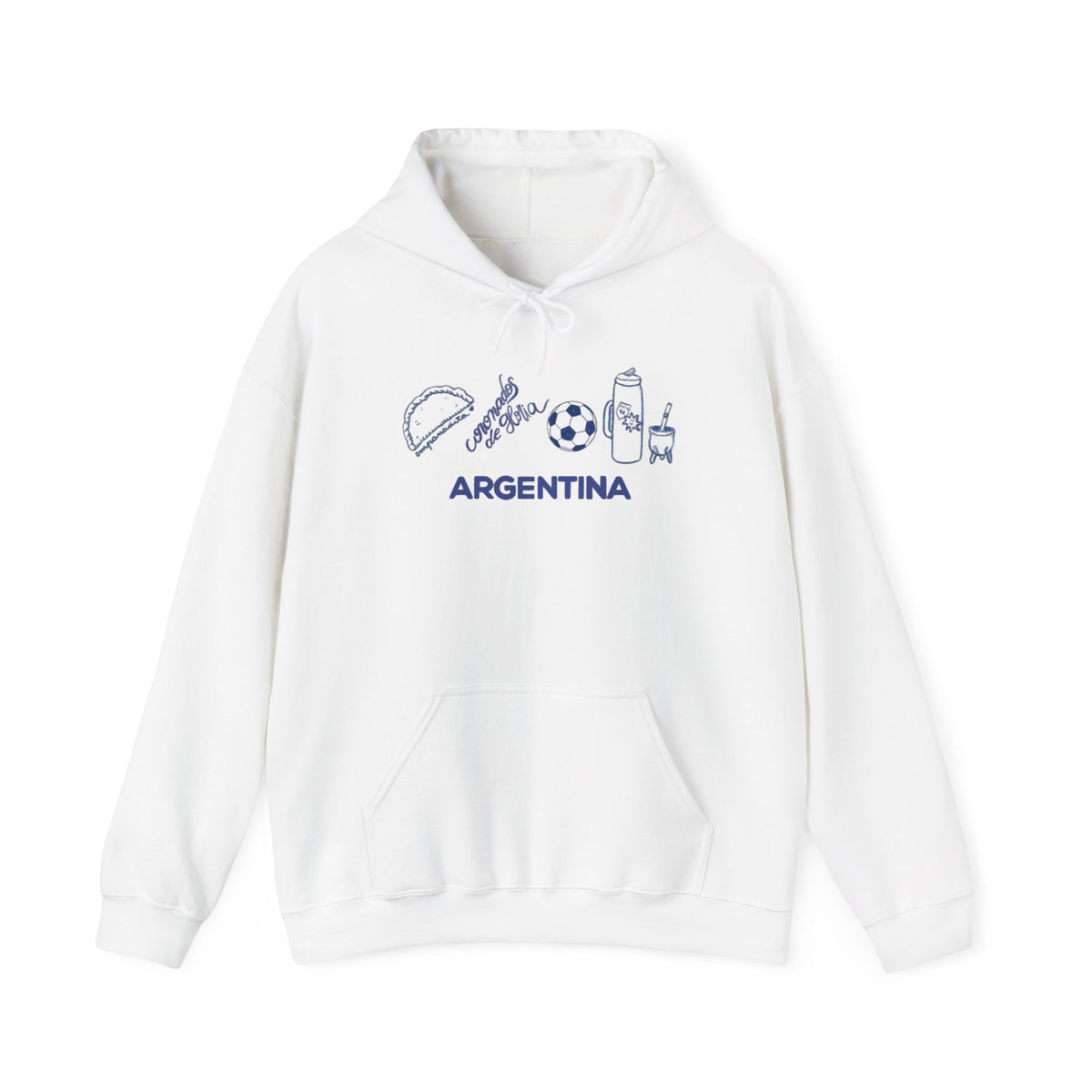 Argentina Icons Hoodie - Soccer, Mate & Culture Graphic Pullover