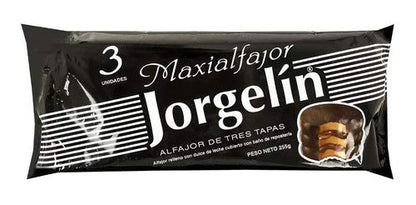 Jorgelín Chocolate Maxialfajor Triple - Pack of 3– 3 oz (85g)