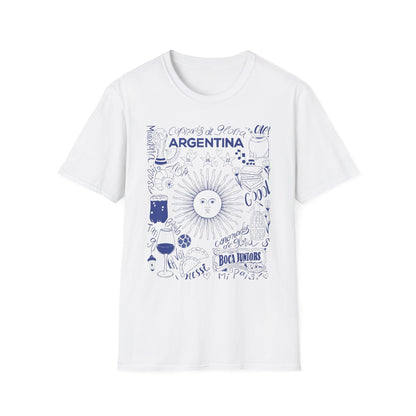 Argentina Sketch Graphic T-Shirt — Sun & Doodles Travel Tee