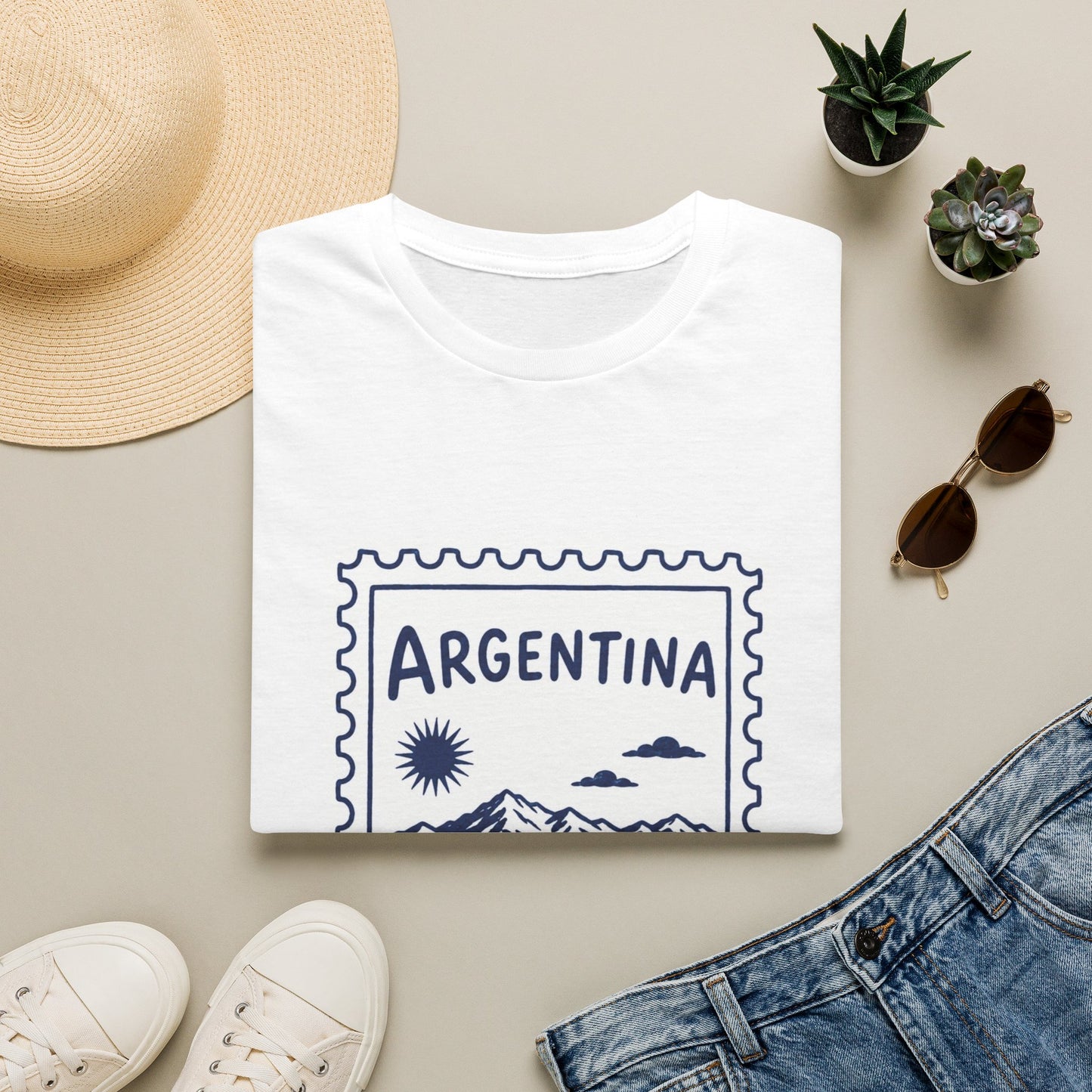 Argentina Travel Stamp T-Shirt — Vintage Road Trip Souvenir Tee
