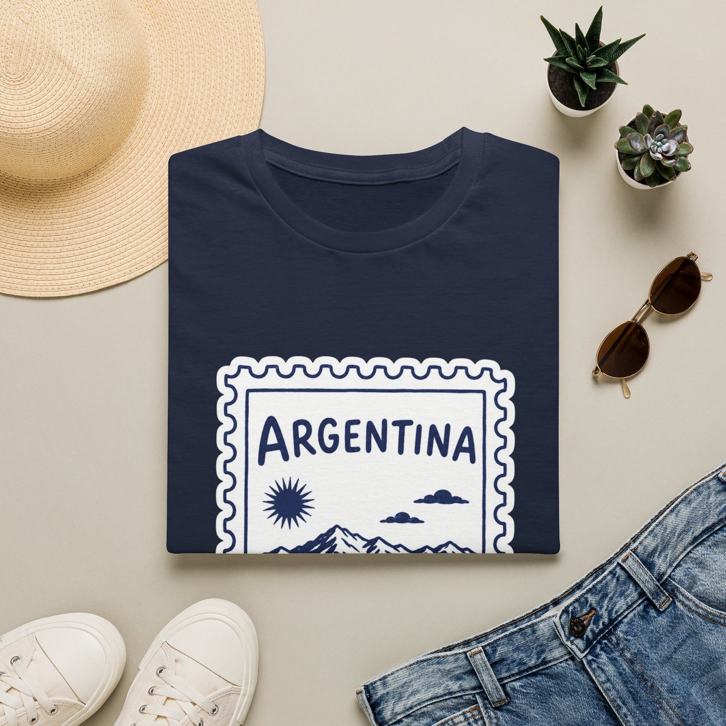 Argentina Travel Stamp T-Shirt — Vintage Road Trip Souvenir Tee