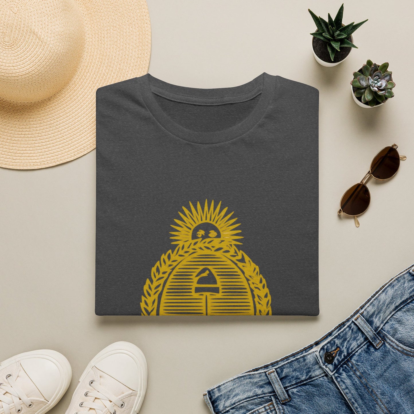 T-Shirt — Vintage Argentine Coat of Arms Graphic Tee