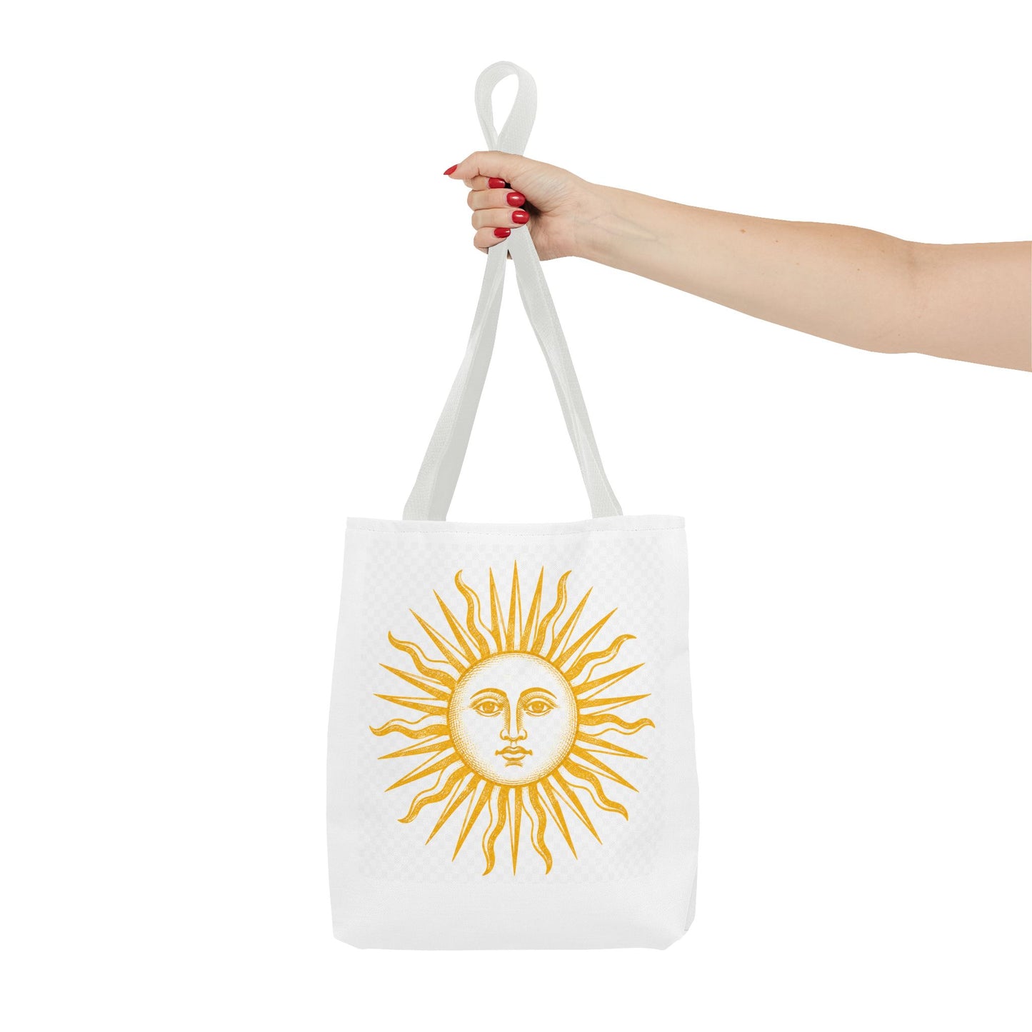 Sun Face Tote Bag — Boho Yellow Sunburst Beach & Everyday Shopper