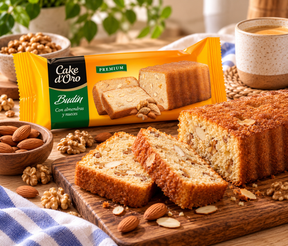 Cake d’Oro Almond & Walnut Budín – 250 g