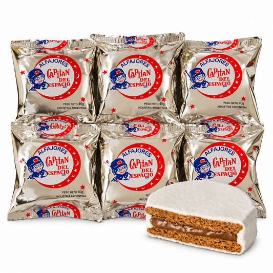 Capitán del Espacio White Sugar-Coated Alfajores – 6 Pack