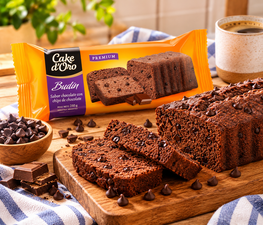 Cake d’Oro Chocolate Budín with Chocolate Chips – 250 g