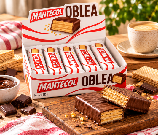 Mantecol Oblea Chocolate-Covered Wafer Bars – Box