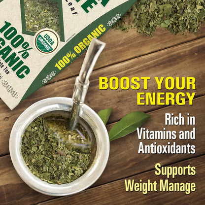 Mapuche 100% Organic Pure Leaf Yerba Mate (14.1 oz / 400g)