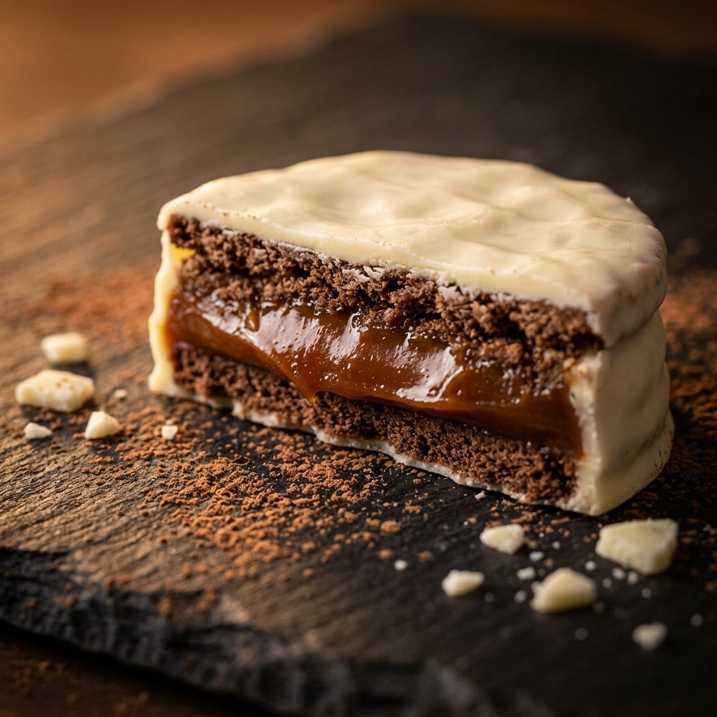 Gourmet confectionery packaging — Gourmet Cross-Section Detail | Generated by Modelize