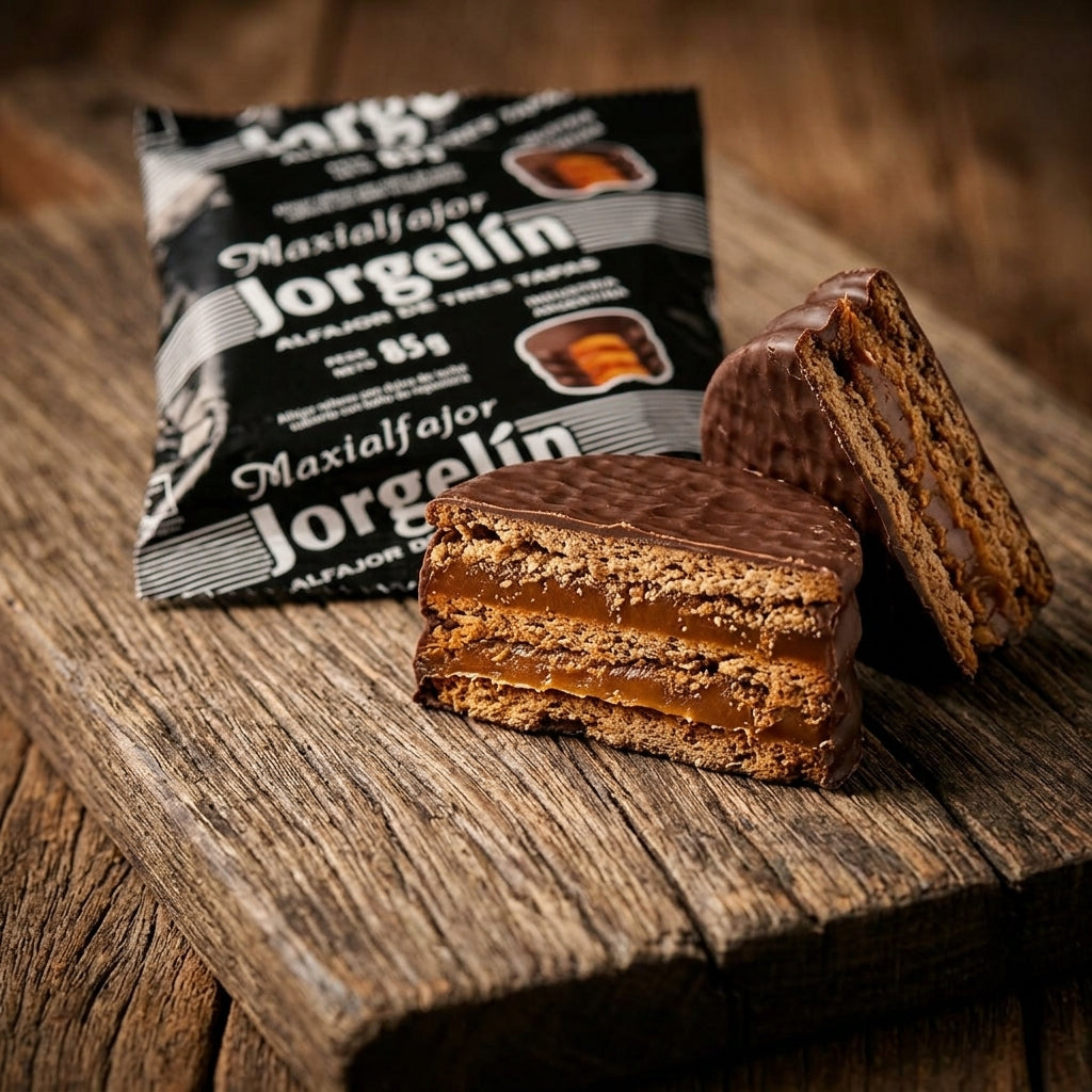 Confectionery / Alfajor — Triple Layer Cross-Section | Generated by Modelize
