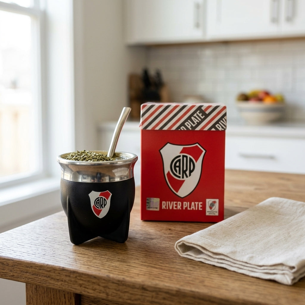 Mate gourd and bombilla set — Traditional Lifestyle Ritual | Generated by Modelize