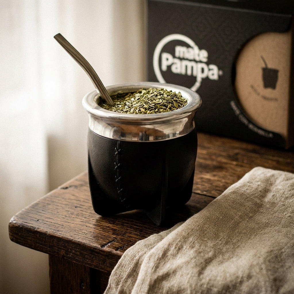 Mate gourd and bombilla set — Lifestyle Morning Ritual | Generated by Modelize