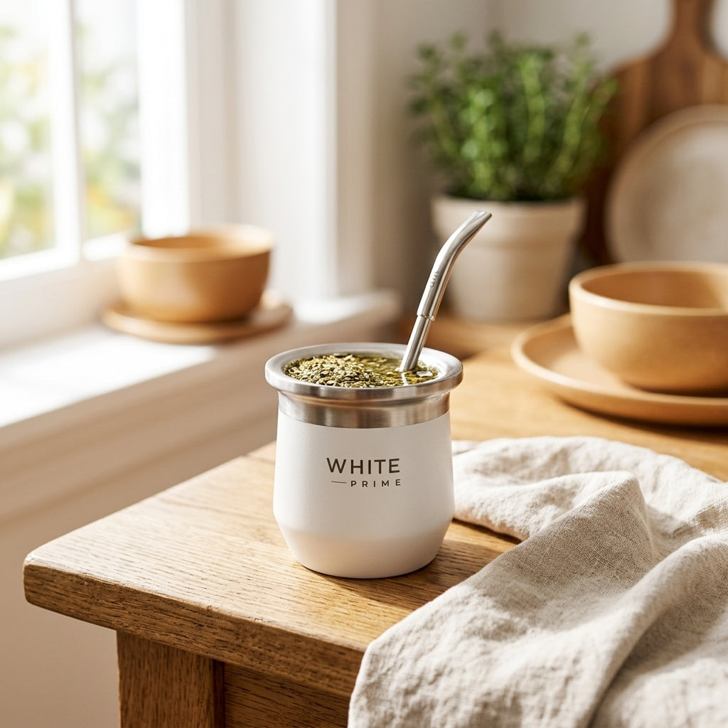 Mate cup and bombilla set — Traditional Lifestyle Ritual | Generated by Modelize