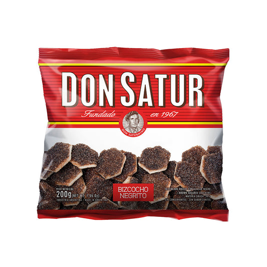 Don Satur Bizcochos Negritos – Brown Sugared Crackers, 200g (7.05 oz)