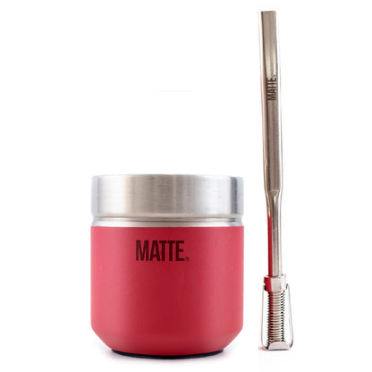 MATTE® Urban Stainless Steel Gourd & Bombilla Set – Double-Walled Thermal Mate Kit