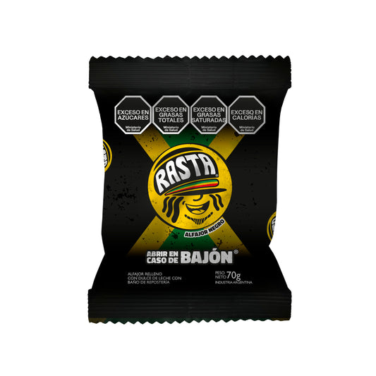 Rasta Chocolate Negro Alfajores Box (6-Pack) – 14.81 oz (420g)