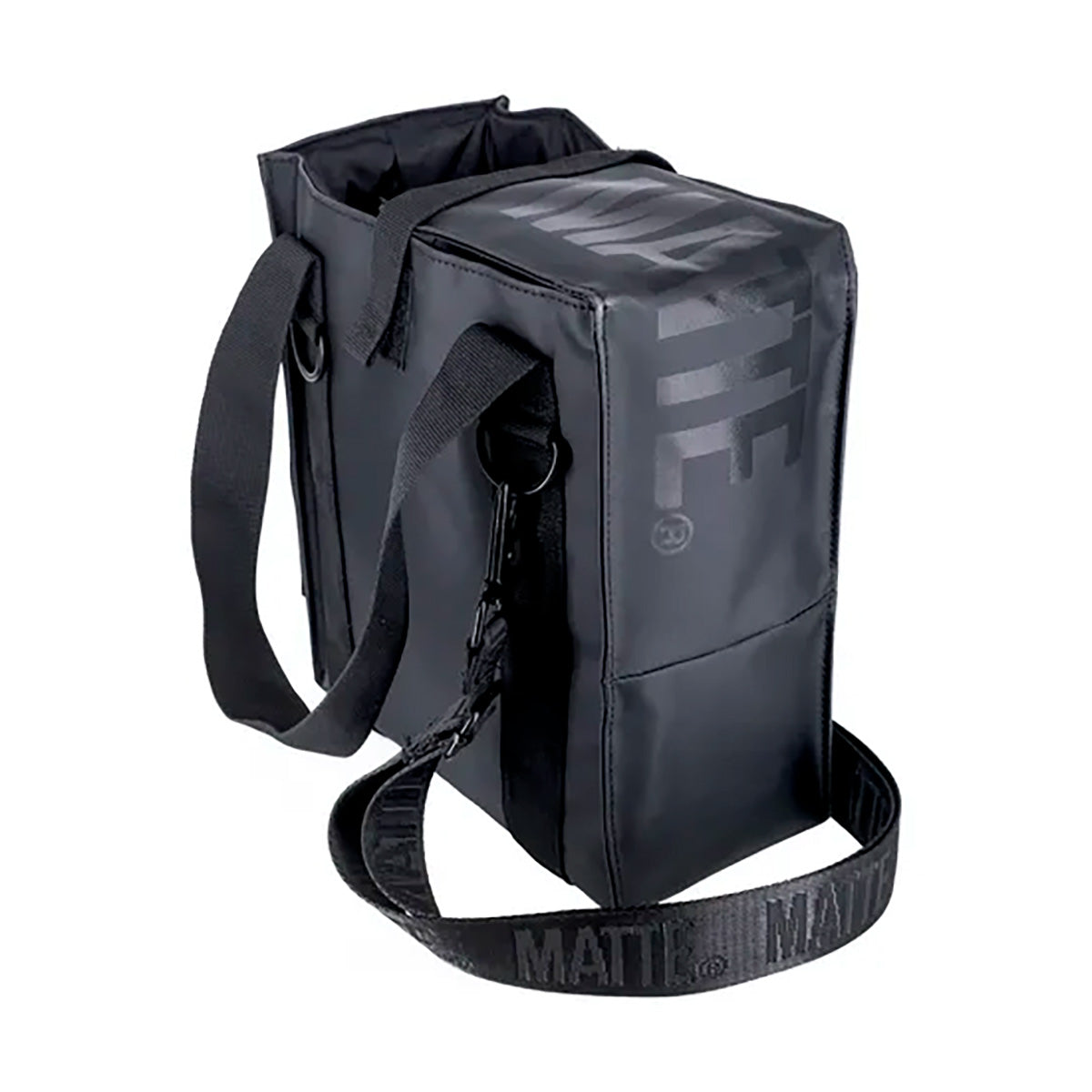 Premium Matte Black Matera Bag – Waterproof Insulated Mate Carrier with Adjustable Shoulder Strap