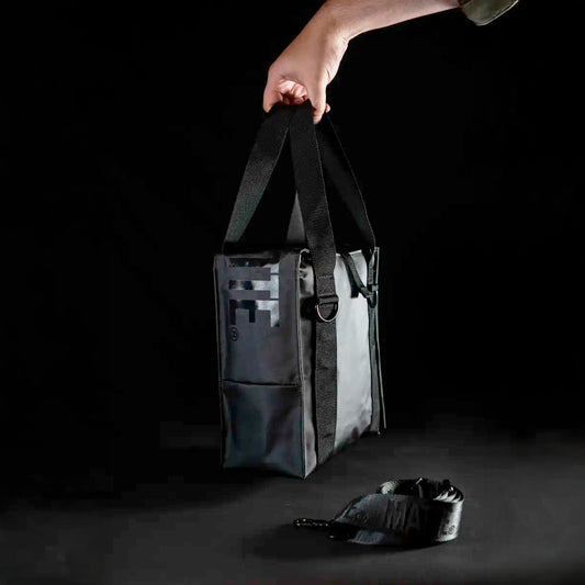 Premium Matte Black Matera Bag – Waterproof Insulated Mate Carrier with Adjustable Shoulder Strap