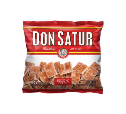 Don Satur Bizcochos Dulces – Traditional Sweet Glazed Crackers, 200g (7.05 oz)