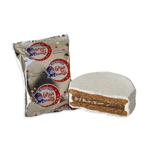 Capitán del Espacio White Sugar-Coated Alfajores – 6 Pack