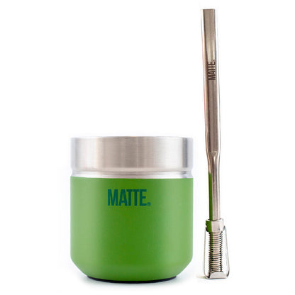 MATTE® Urban Stainless Steel Gourd & Bombilla Set – Double-Walled Thermal Mate Kit