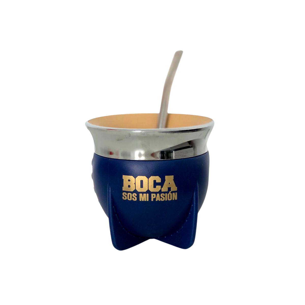 Official Club Atlético Boca Juniors Mate Gourd & Bombilla Gift Set – Premium Torpedo Football Fan Kit